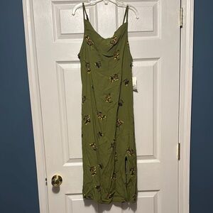 Floral Green Dress